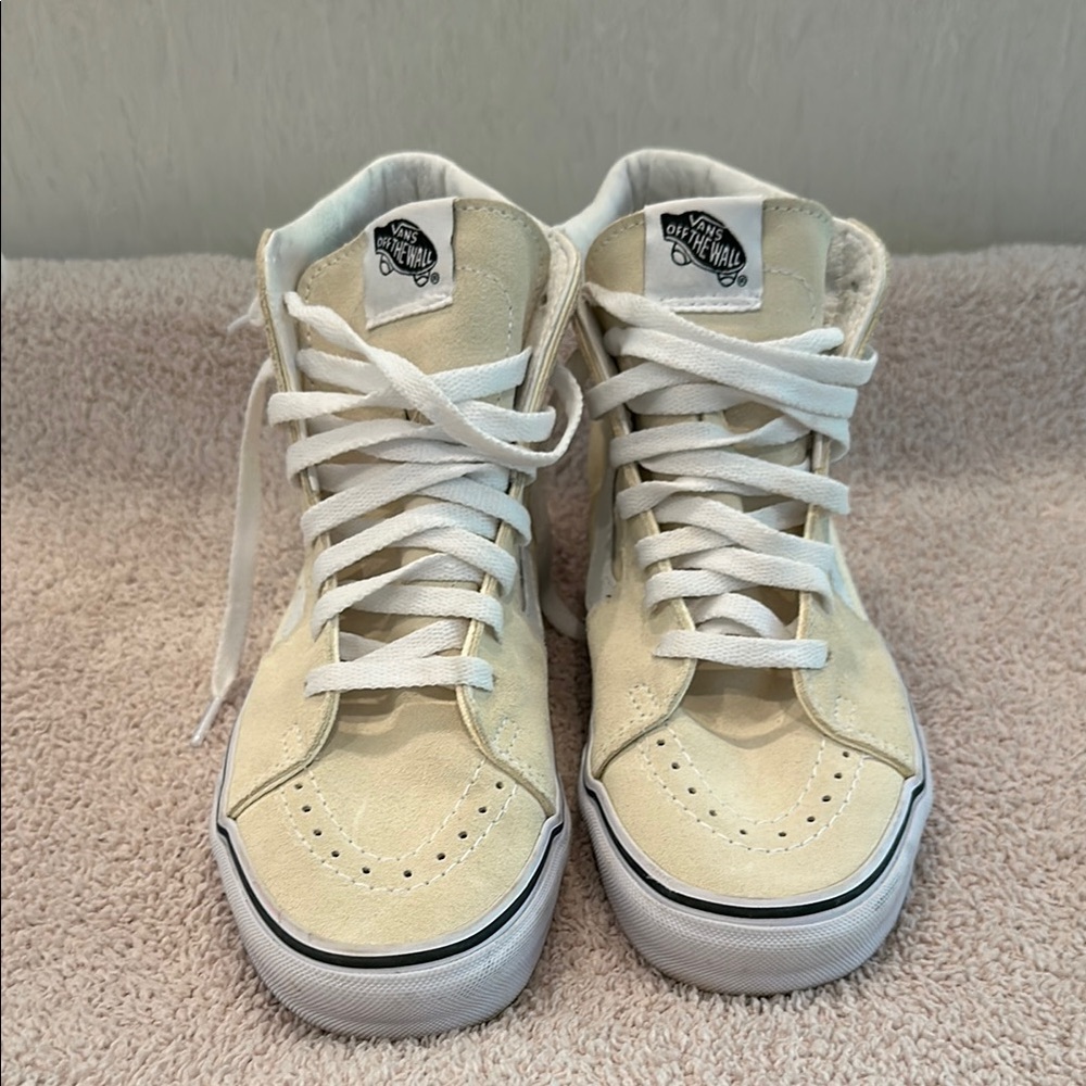 Vans Off The Wall Beige High-Top Sneakers